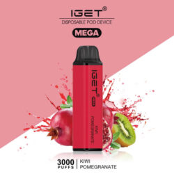 3000 Puff IGET Mega - Kiwi Pomegranate