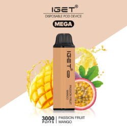 3000 Puff IGET Mega - Passionfruit Mango