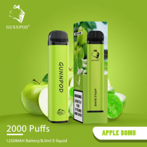 Gunnpod 2000 puffs - Apple Bomb