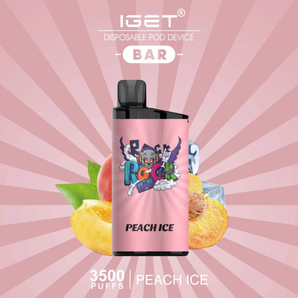 3500 Puff IGET Bar - Peach Ice