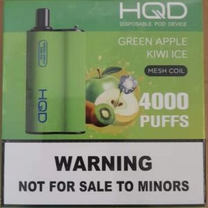 HQD BOX 4000 Puff – Green Apple Kiwi Ice
