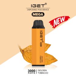 3000 Puff IGET Mega - Golden Tobacco
