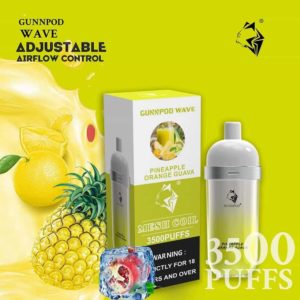 Gunnpod WAVE 3500 puffs - Pineapple Orange Guava
