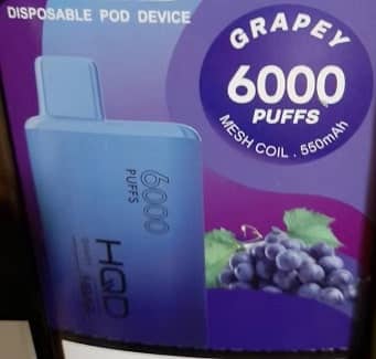 HQD 6000 Puff HBAR - Grapey