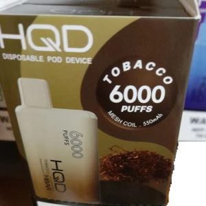 HQD 6000 Puff HBAR - Tobacco