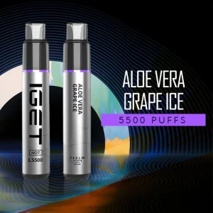 5500 Puff IGET HOT - Aloe Vera Grape Ice