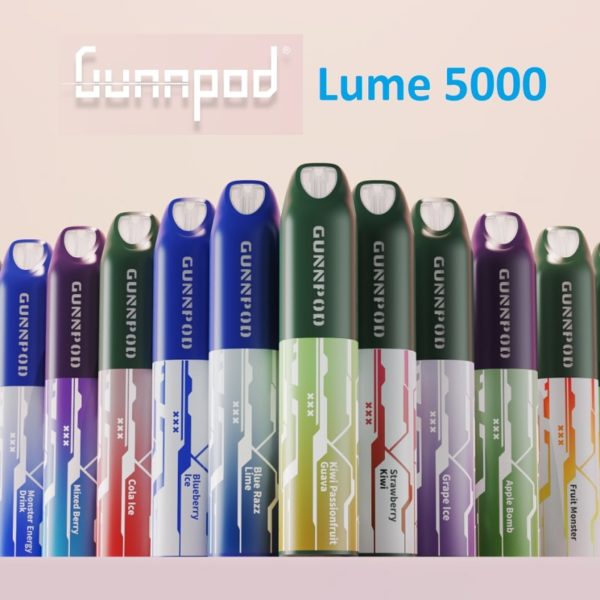 Gunnpod Lume 5000 Puff Poster with Logo and Series Name