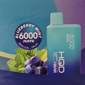 HQD 6000 Puff HBAR - Blueberry Mint
