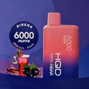 HQD 6000 Puff HBAR - Ribena (Blackcurrant Grape)