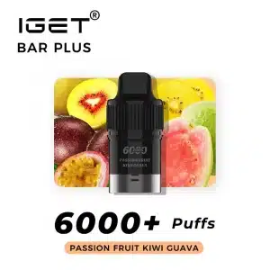 6000 IGET BAR PLUS Cartridge Pod-Passion Fruit Kiwi Guava