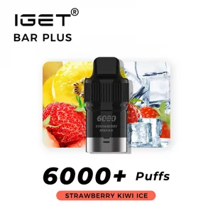 6000 IGET BAR PLUS Cartridge Pod-Strawberry Kiwi Ice
