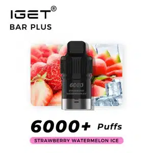 6000 IGET BAR PLUS Cartridge Pod-Strawberry Watermelon Ice