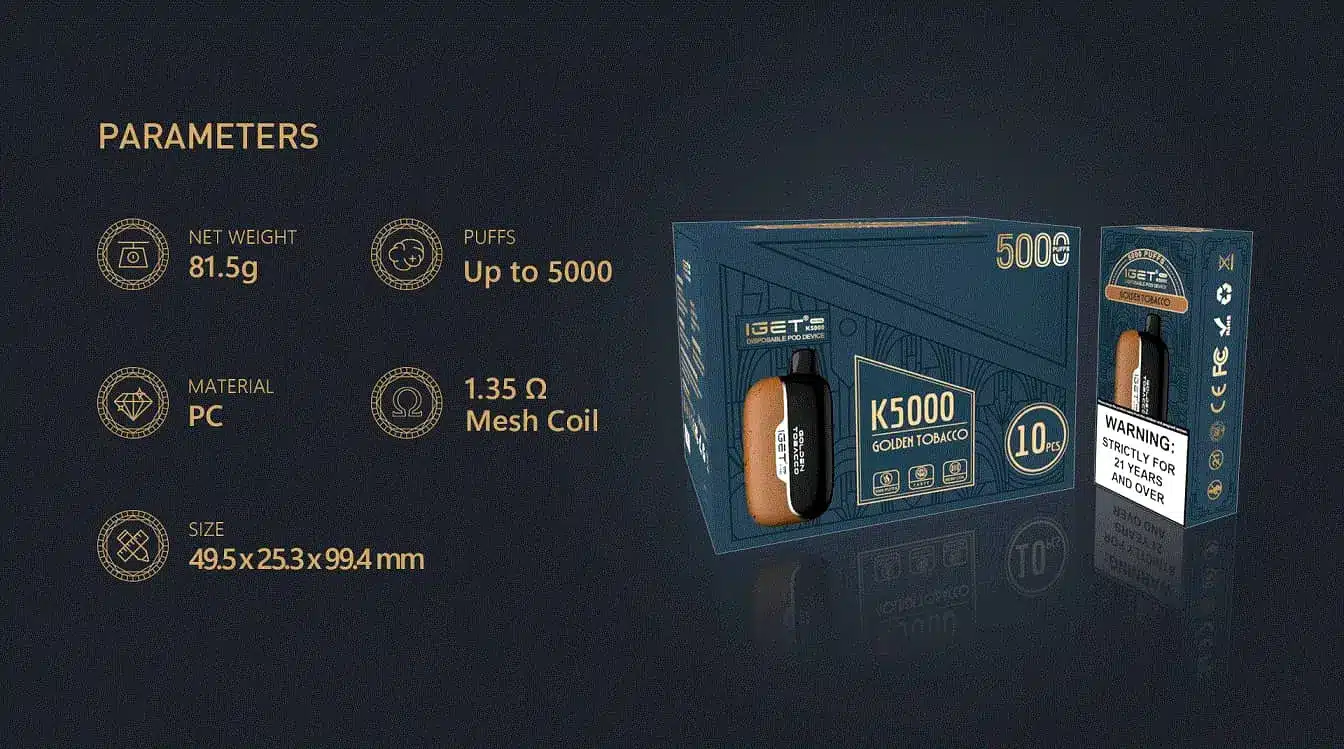 IGET K5000 Moon Specs